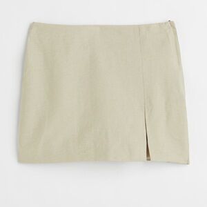 H&M Linen Blend Short Skirt